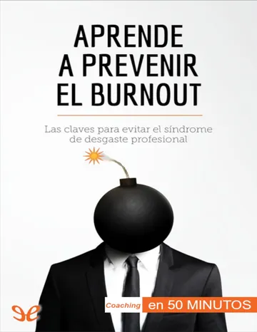 Aprende a prevenir el burnout de Priscillia Mommens-Valenduc, portada del libro