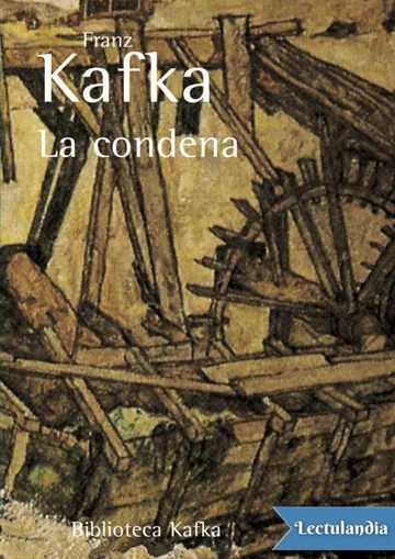 La condena de Franz Kafka, portada del libro