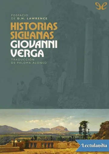 Historias sicilianas de Giovanni Verga, portada del libro