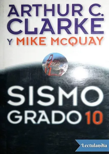 Sismo grado 10 de Arthur C. Clarke, portada del libro