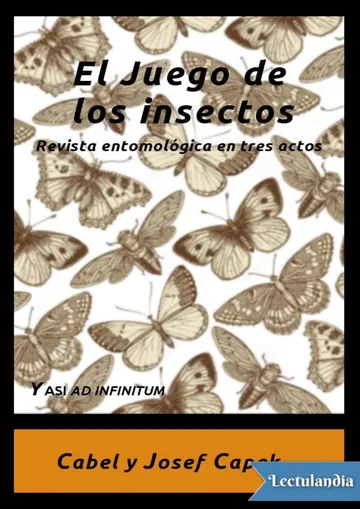 El juego de los insectos de Karel Capek Josef Capek, portada del libro