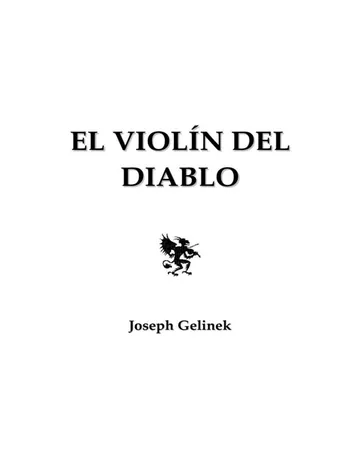 El violín del diablo de Joseph Gelinek, portada del libro