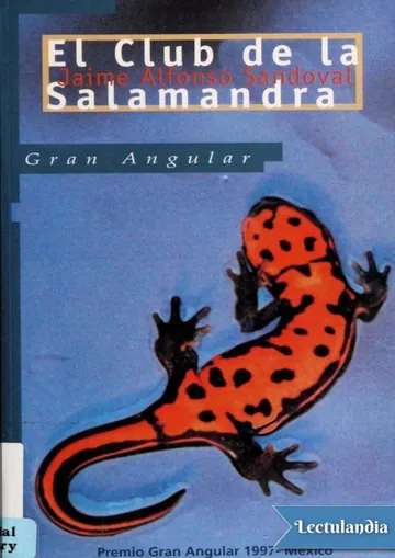 El club de la salamandra de Jaime Alfonso Sandoval, portada del libro
