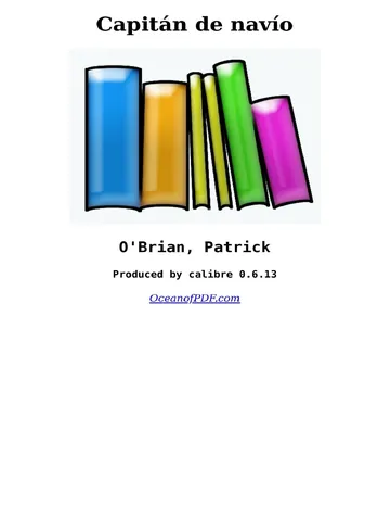 Capitán de navío de Patrick O'Brian, portada del libro