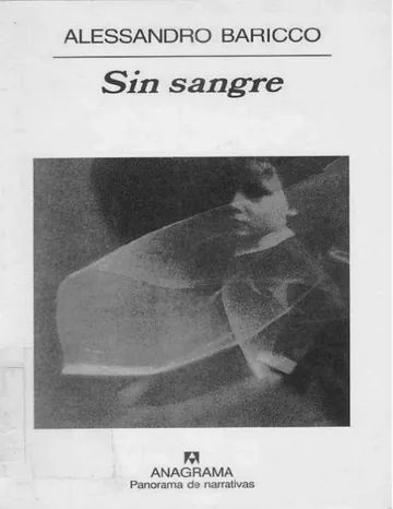Sin sangre de Alessandro Baricco, portada del libro