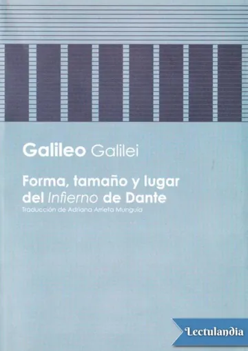 Forma, tamaño y lugar del «Infierno» de Dante de Galileo Galilei, portada del libro