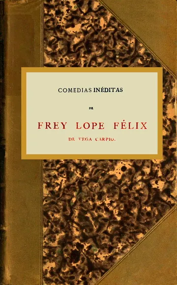 Comedias inéditas de Lope de Vega, portada del libro
