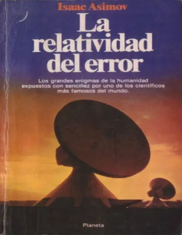 La Relatividad Del Error de Isaac Asimov, portada del libro