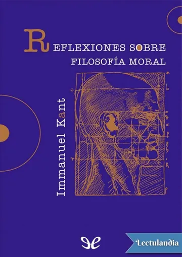 Reflexiones sobre filosofía moral de Immanuel Kant, portada del libro