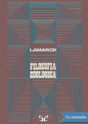 Filosofía zoológica de Jean-Baptiste de Monet de Lamarck, portada del libro