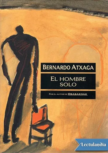 El hombre solo de Bernardo Atxaga, portada del libro