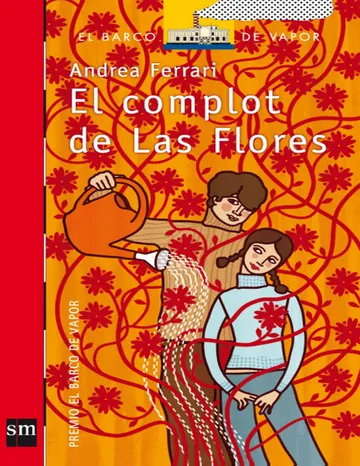 El complot de Las Flores de Andrea Ferrari, portada del libro