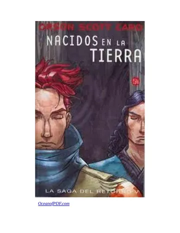 Nacidos en la Tierra de Orson Scott Card, portada del libro