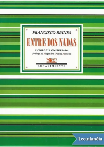 Entre dos nadas de Francisco Brines, portada del libro