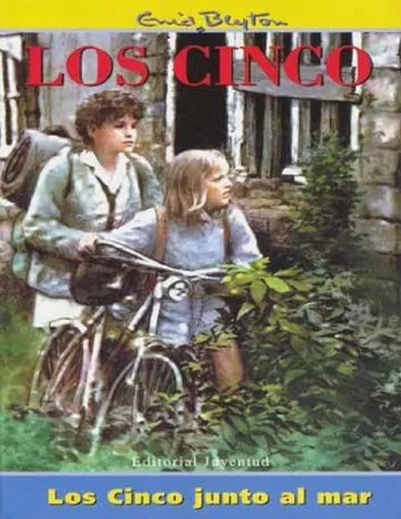 Los Cinco junto al mar de Enid Blyton, portada del libro
