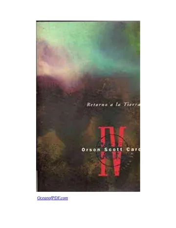 Retorno a la Tierra de Orson Scott Card, portada del libro