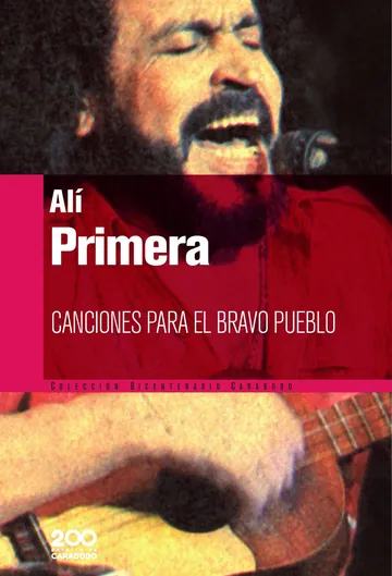 Canciones para el bravo pueblo de Ali Primera, portada del libro