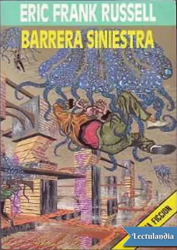Barrera siniestra de Eric Frank Russell, portada del libro