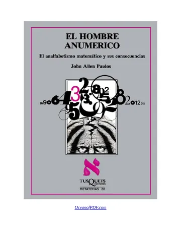 Hombre anumerico, El de John Allen Paulos, portada del libro
