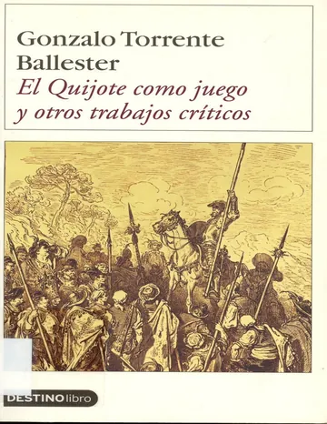 El Quijote como juego de Gonzalo Torrente Ballester, portada del libro