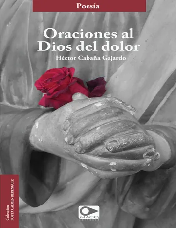 Oraciones al dios del dolor de Héctor Cabaña Gajardo, portada del libro