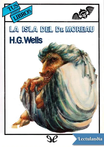La isla del Dr. Moreau de H. G. Wells, portada del libro