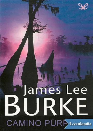 Camino púrpura de James Lee Burke, portada del libro