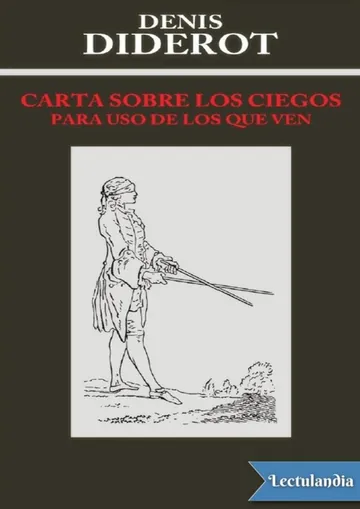Carta sobre los ciegos para uso de los que ven de Denis Diderot, portada del libro