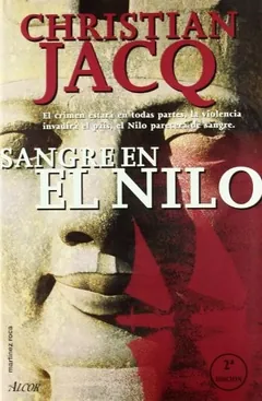 Sangre en el Nilo de Christian Jacq, portada del libro