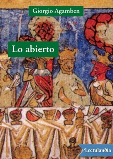 Lo abierto de Giorgio Agamben, portada del libro