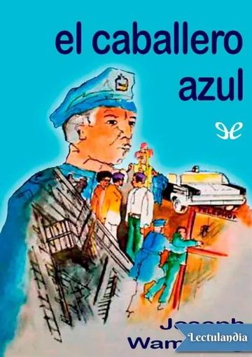 El caballero azul de Joseph Wambaugh, portada del libro