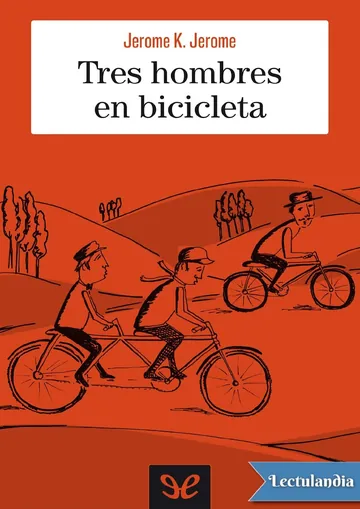 Tres hombres en bicicleta de Jerome K. Jerome, portada del libro