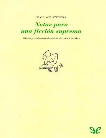Notas para una ficción suprema de Wallace Stevens, portada del libro