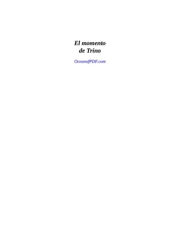 El Momento de Trino de Diane Gonzales Bertrand, portada del libro