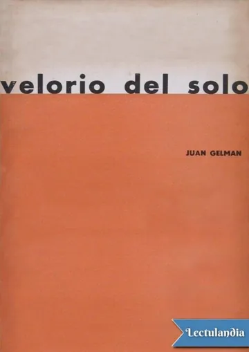 Velorio del solo de Juan Gelman, portada del libro