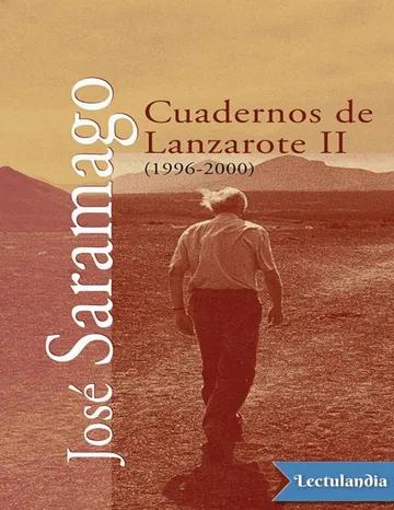 Cuadernos de Lanzarote II (1996-200 de Jose Saramago, portada del libro