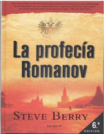 La profecía Romanov de Steve Berry, portada del libro