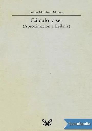 Cálculo y ser de Felipe Martínez Marzoa, portada del libro