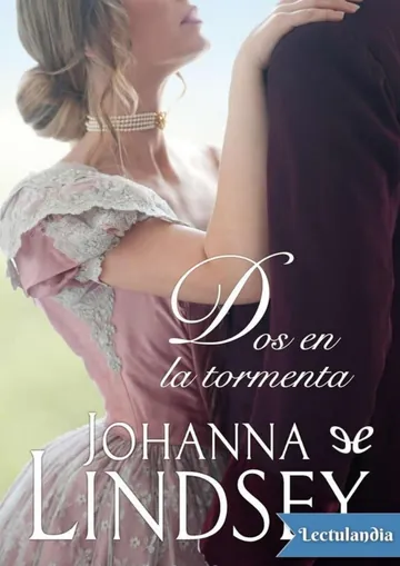Dos en la tormenta de Johanna Lindsey, portada del libro