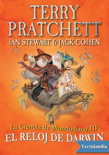 El reloj de Darwin de Terry Pratchett, portada del libro