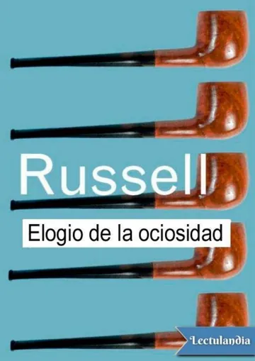 Elogio de la Ociosidad y otros ensayos de Bertrand Russell, portada del libro