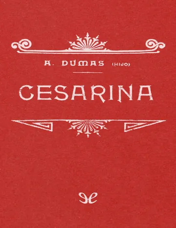 Cesarina de Alexandre Dumas (hijo), portada del libro