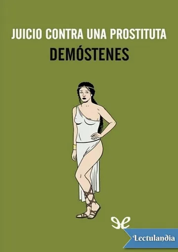 Juicio contra una prostituta de Demóstenes, portada del libro