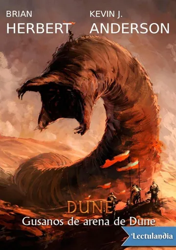 Gusanos de arena de Dune de Kevin J. Anderson, portada del libro