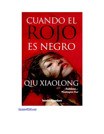Cuando El Rojo Es Negro de Xiaolong Qiu, portada del libro