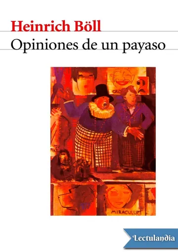 Opiniones de un payaso de Heinrich Boll, portada del libro