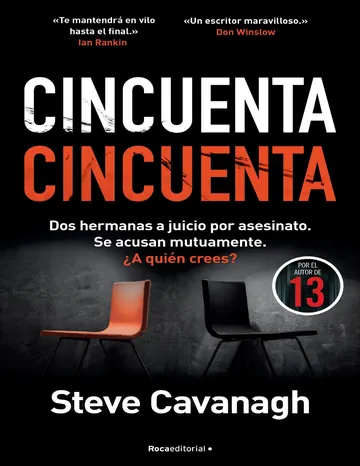 Fifty-Fifty de Steve Cavanagh, portada del libro