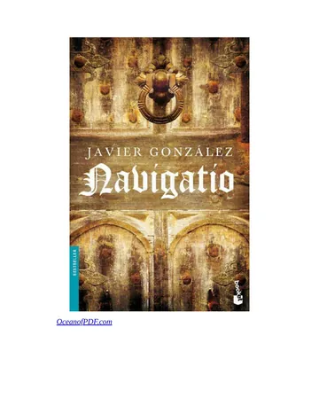 Navigatio de Javier Gonzalez, portada del libro