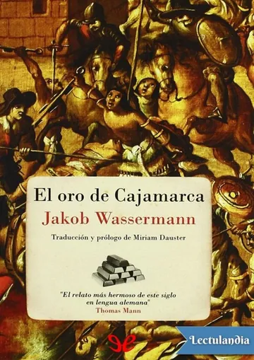 El oro de Cajamarca de Jakob Wassermann, portada del libro