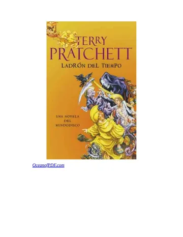 El ladron del tiempo de Terry Pratchett, portada del libro